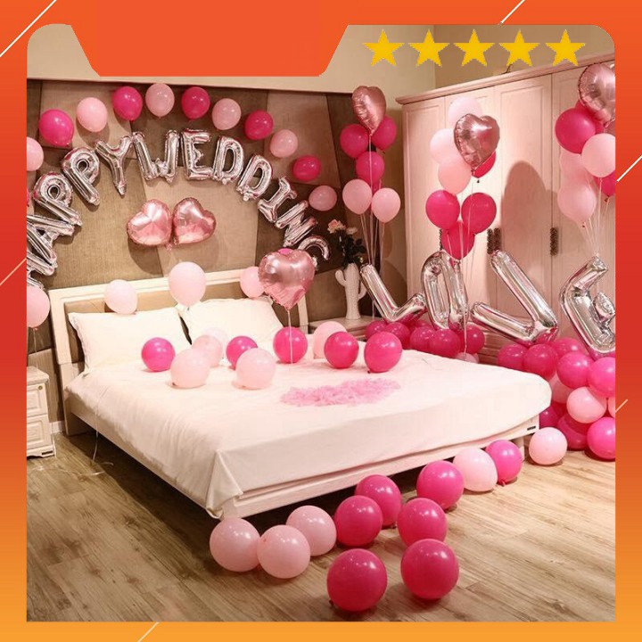 Set abum các sét trang trí phòng cưới phòng tân hôn Happy Wedding nhiều mẫu dễ trang trí