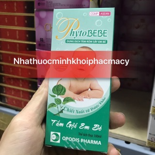 Sữa tắm phytobebe trị rôm sảy cho bé yêu