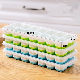 Khay làm đá silicon có lắp đậy, khuôn làm đá trữ đông tiên lợi