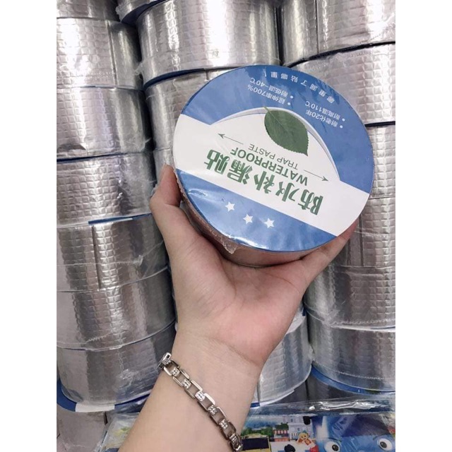 Cuộn 5 mét băng keo dán rộng 5cm/10cm - Miếng dán siêu dính - Miếng dán chống thấm nước - Keo chống dột TRAP PASTE