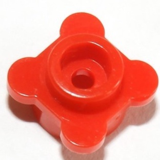 -33291-Plate, Round 1 x 1 with Flower Edge