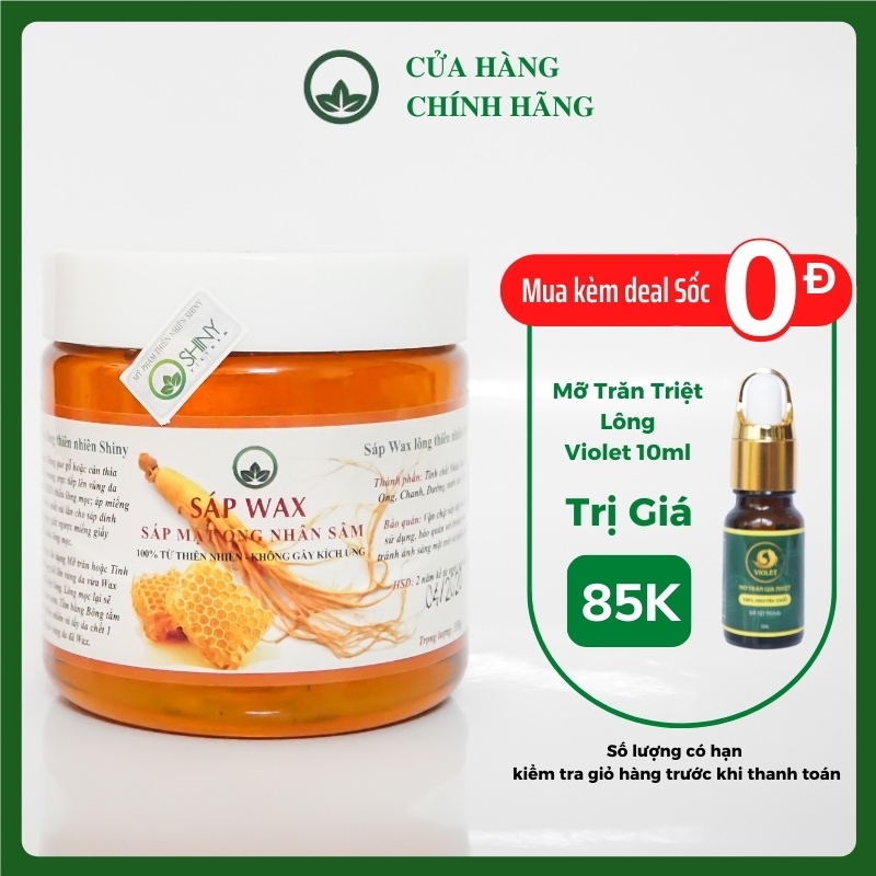 Wax Lông Nách Chân Tay Bikini Tẩy Lông Tận Gốc Dạng Sáp Was Nhận Sâm Mật Ong Thiên Nhiên An Toàn Tại Nhà