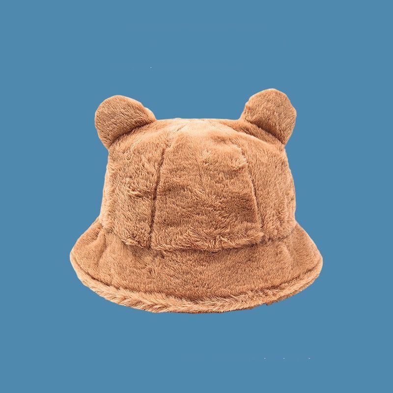 Nón Tai Bèo Phủ Lông Dày Dặn Giữ Ấm Mùa Đông In Họa Tiết Da Báo Dễ Thương Phong Cách Nhật Bản Cho Nữ