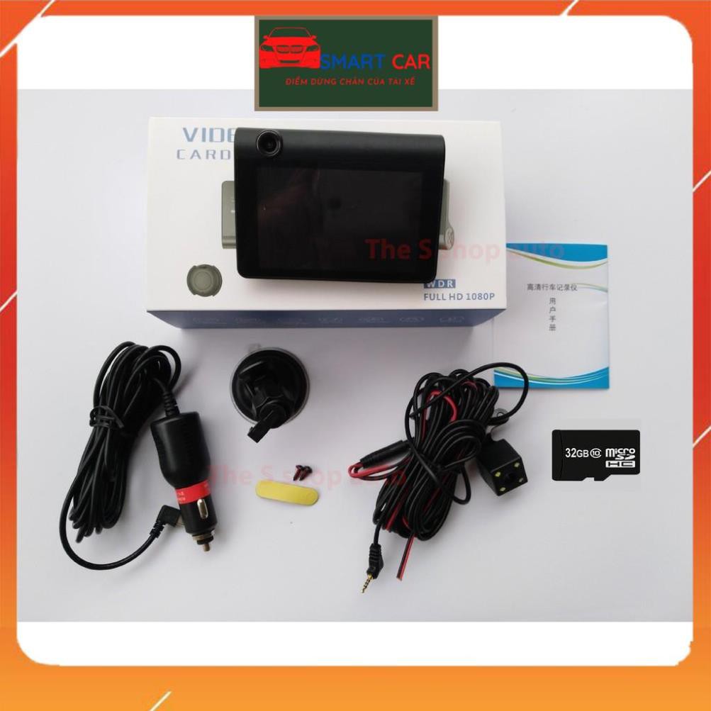 Camera Hành Trình Ô Tô 3 Mắt Camera, Màn Hình 4 Inh Full HD, Ghi Hình Đa Chiều, Có Chế Độ Ghi Đè Kèm Thẻ Nhớ 32G/64G | BigBuy360 - bigbuy360.vn