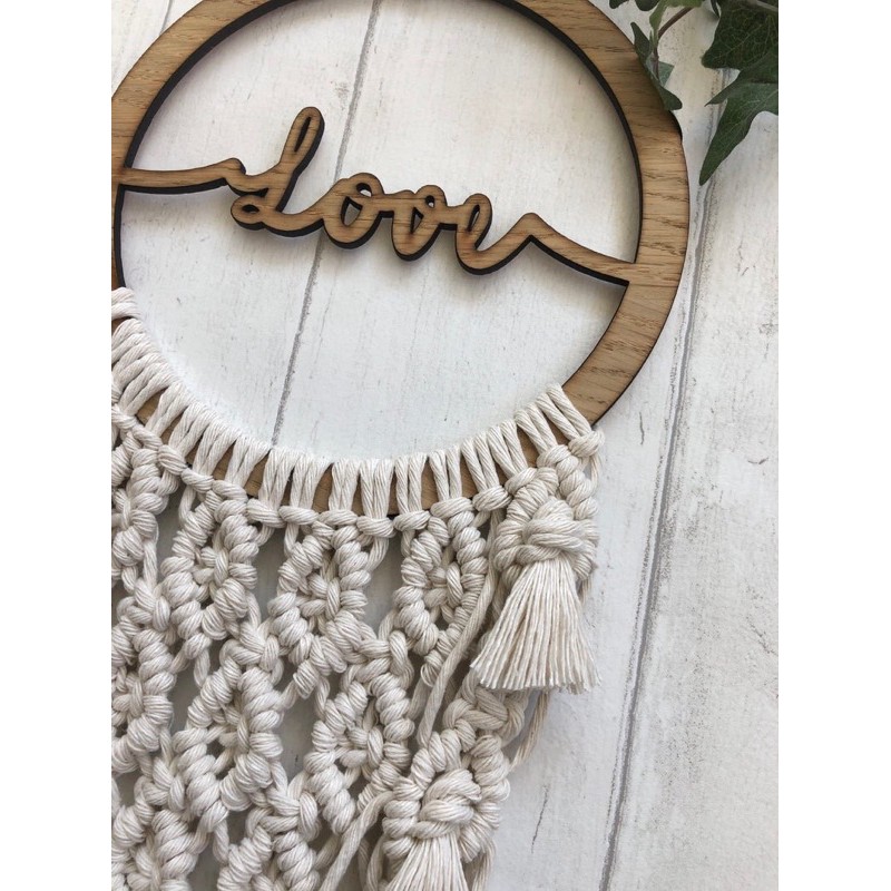 Vòng Macrame treo tường, decor trang trí nhà cửa