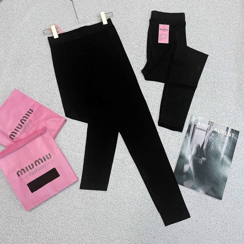 Quần legging_quần legging nữ  túi giấy hồng