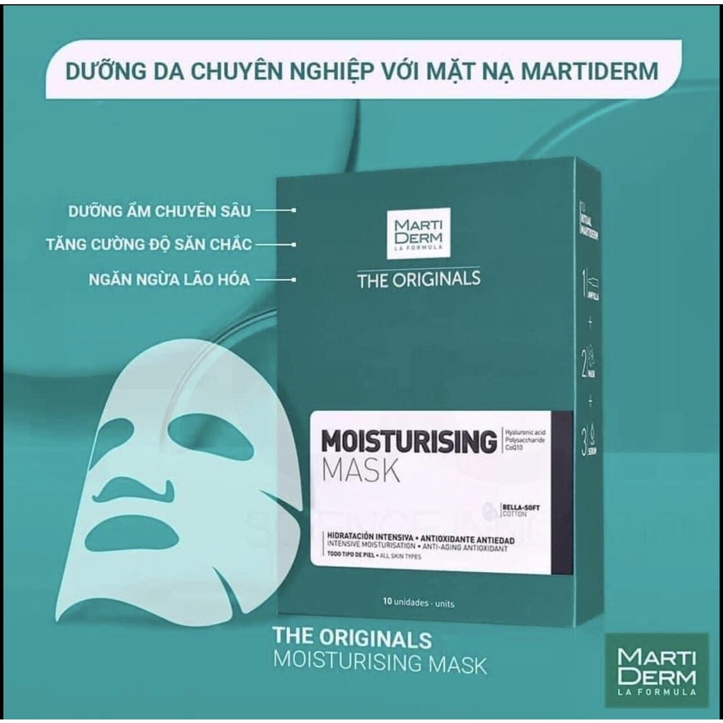 Mặt nạ giấy dưỡng ẩm Martiderm The Originals Moisturising Mask ( Bán lẻ )