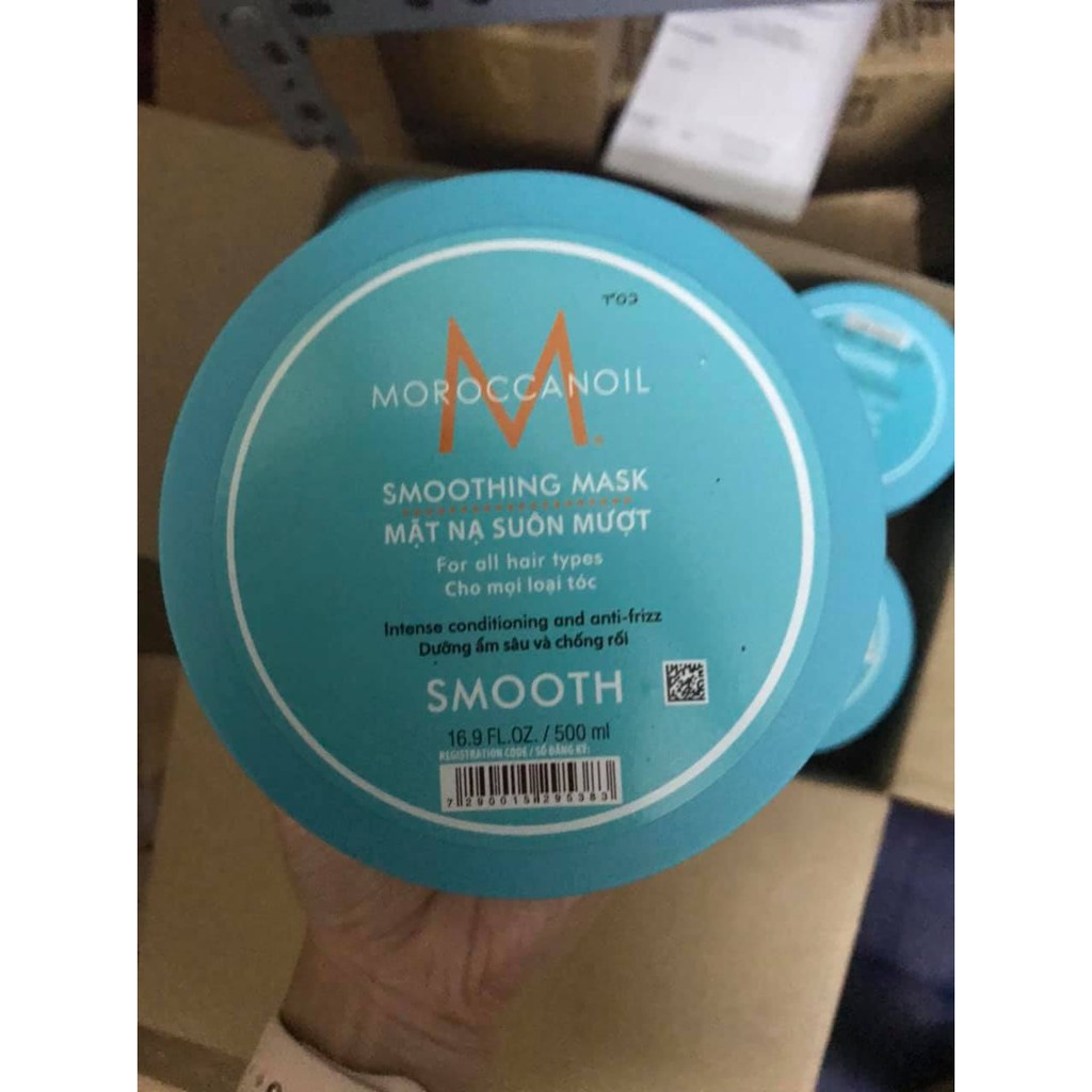 ✅[ MOROCCANOIL - CHÍNH HÃNG ] DẦU HẤP SUÔN MƯỢT MOROCCANOIL SMOOTHING MASK 500ML  - TẶNG MŨ Ủ