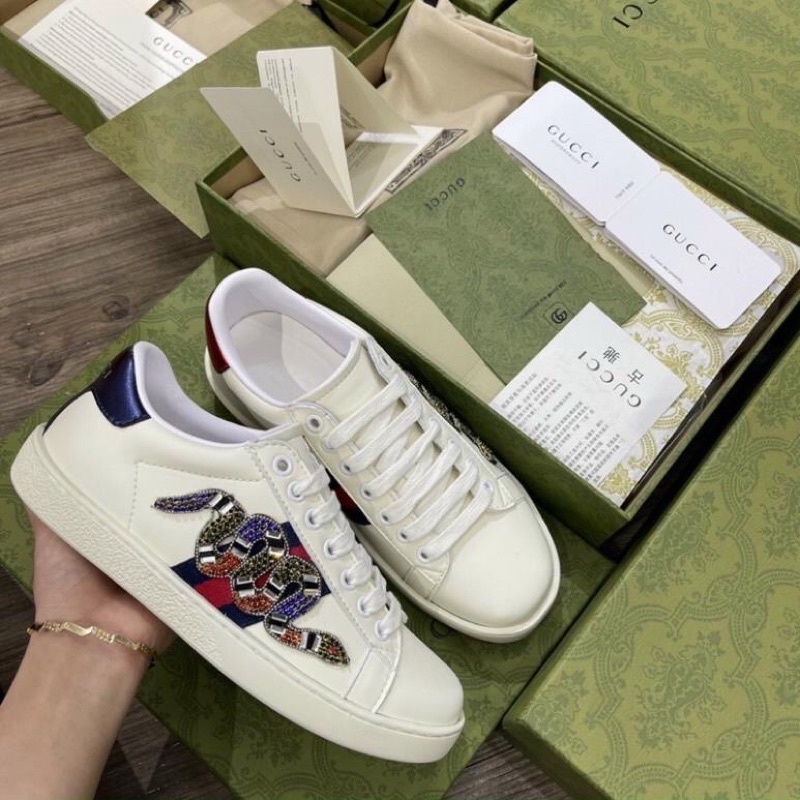Giày Thể Thao Sneaker Nam Nữ Rắn Đính Đá