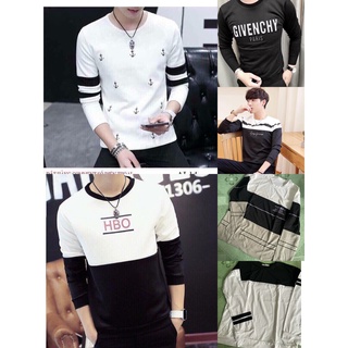 [ SALE XẢ KHO 20K/ÁO] Áo thun nam tay dài thu đông hàng xả kho mẫu ngẫu nhiên