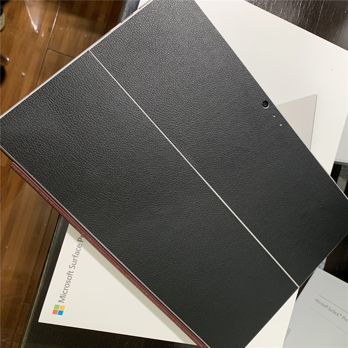 Miếng Dán Lưng Bằng Da Thật Cho Microsoft Surface Pro X 5 6 7 Go2