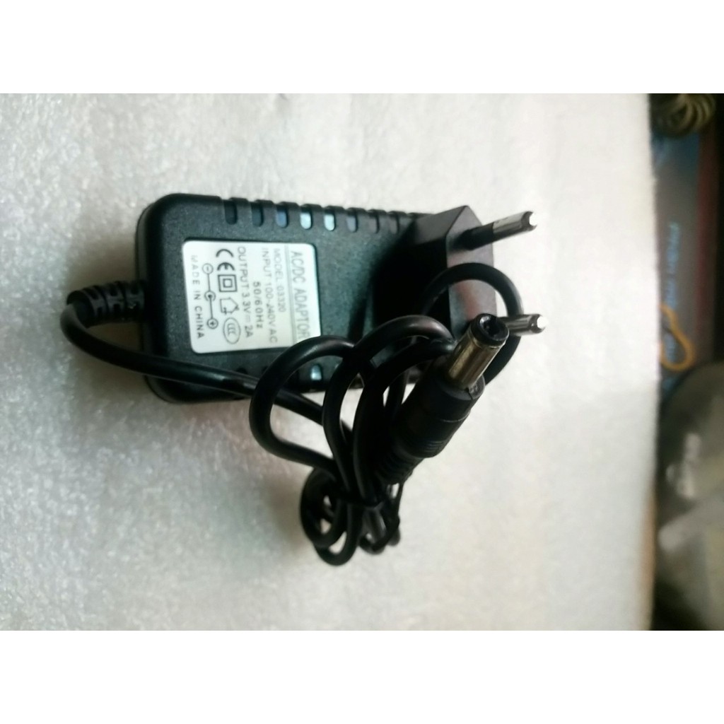 Adapter AC/DC; 3.3V - 2A - Đầu Lớn