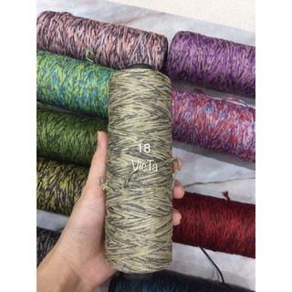 Sợi Dệt Loang Nhiều Màu Sắc Đan Móc