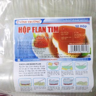 Hộp Flan tim 10 chiếc