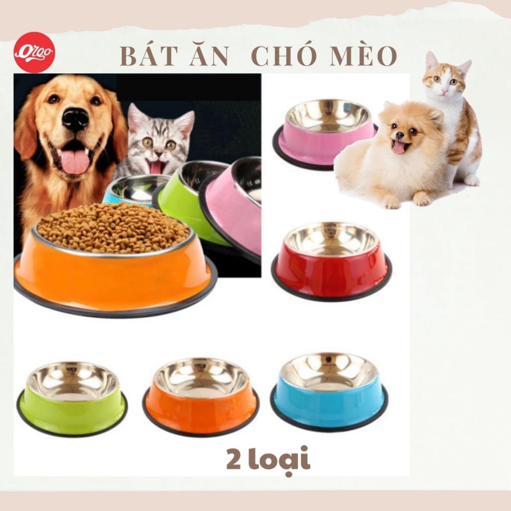 Bát ăn cho chó mèo ORGO Bát inox