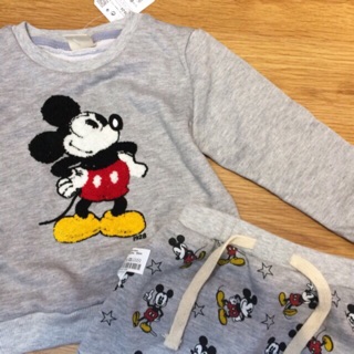 Khách bộ mickey zara bộ thỏ hồng Zara xuất xịn nguyên tag mác bộ Zara bé trai bé gái