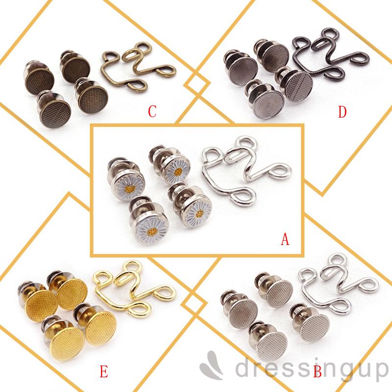 Bộ nút lưng quần jean hỗ trợ điều chỉnh bằng kim loại sử dụng lâu bền