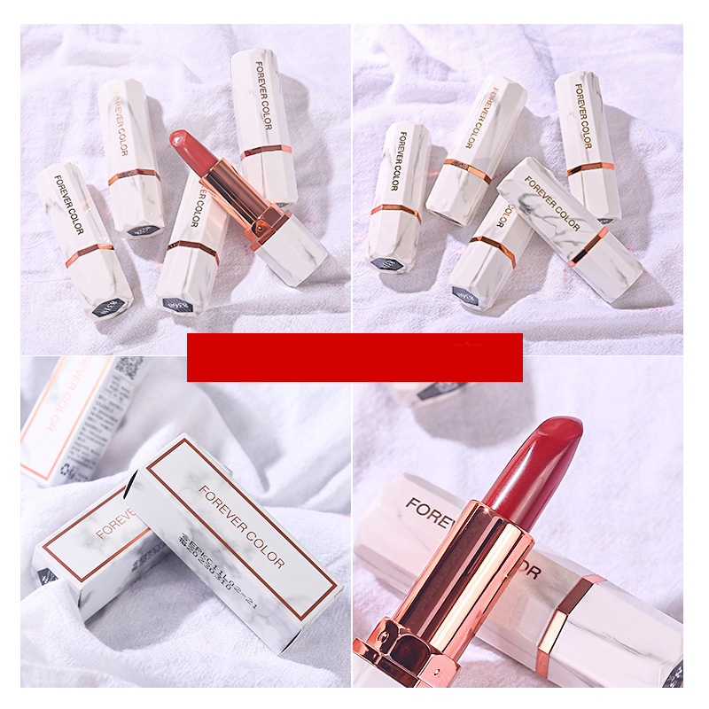 (Hàng Mới Về) Son Lì Dưỡng Ẩm Chống Nước Lâu Phai Thiết Kế Vỏ Son Họa Tiết Cẩm Thạch Thời Trang | BigBuy360 - bigbuy360.vn