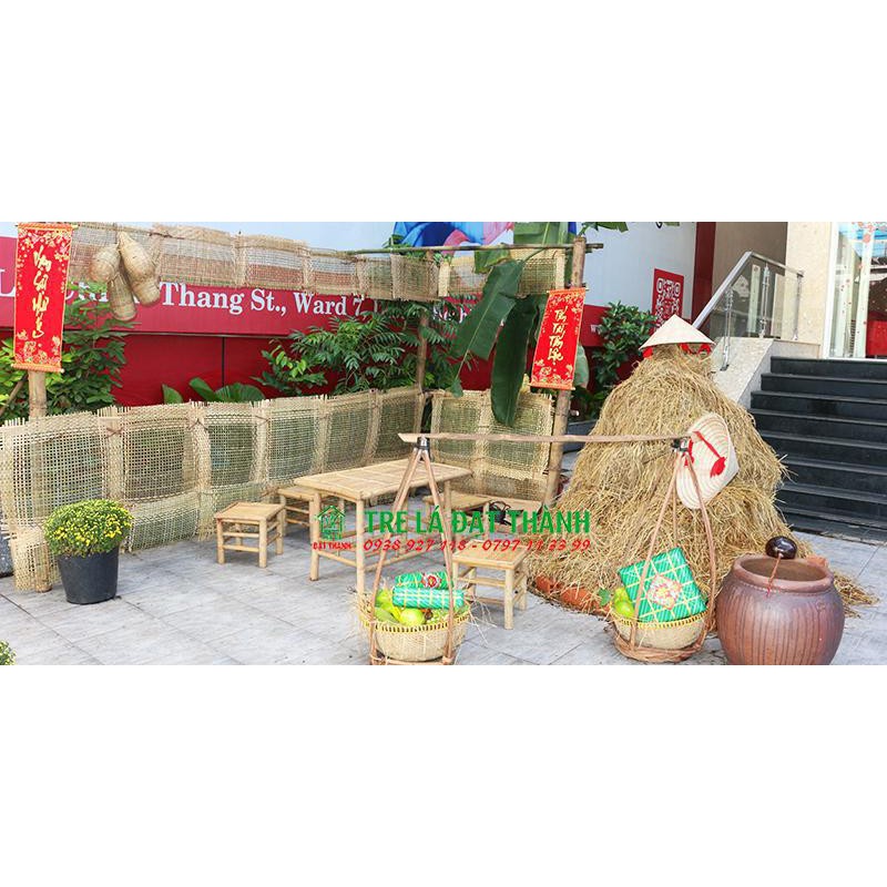Quang gánh tre trang trí TẾT, tìm mua quang gánh tre hcm