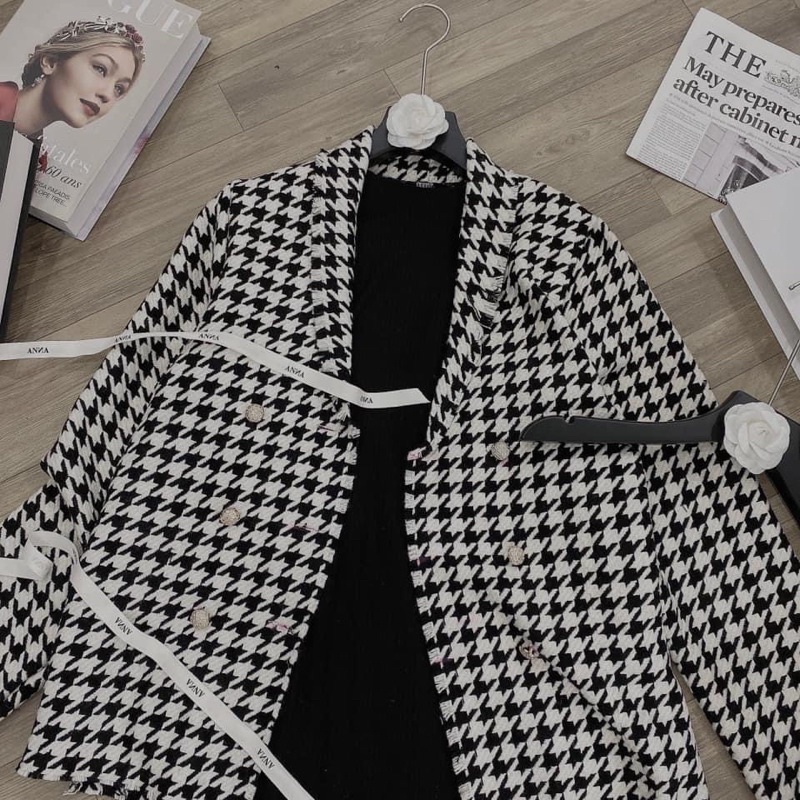 Áo khoác dạ kẻ zizac from rộng ms159 | BigBuy360 - bigbuy360.vn