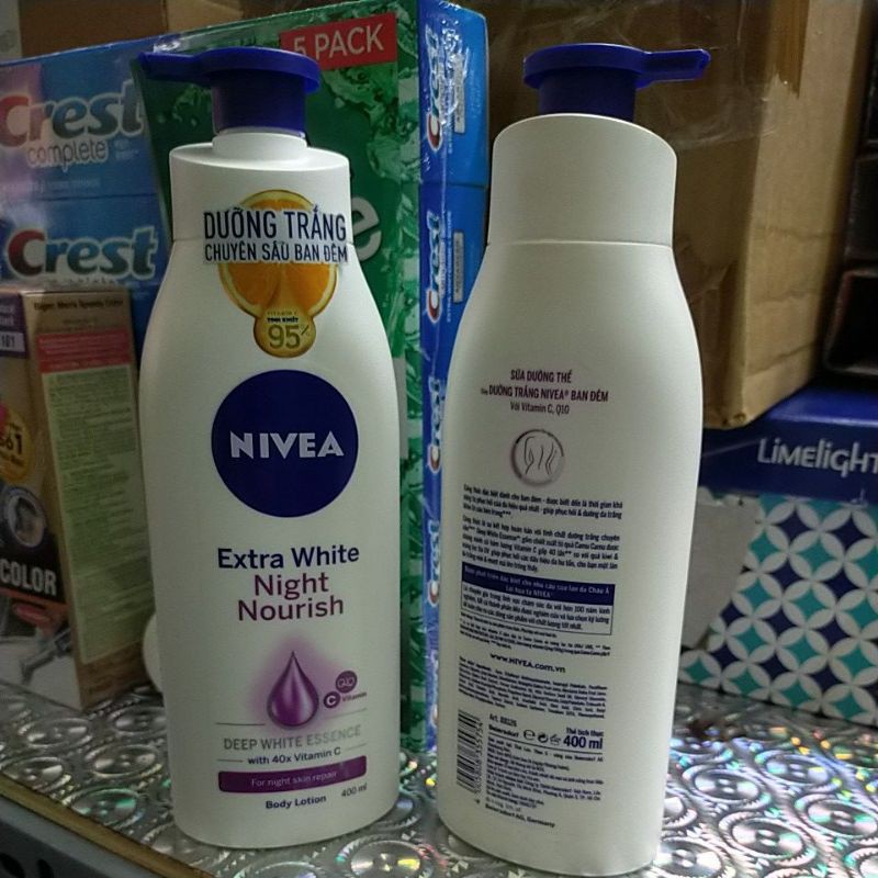 NIVEA Extra White Night Nourish Sữa Dưỡng Thể Dưỡng Trắng Ban Đêm