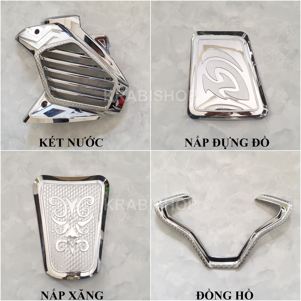 Ốp trang trí xe NVX V2 VVA 155 2021-2023 mạ crom Artistar