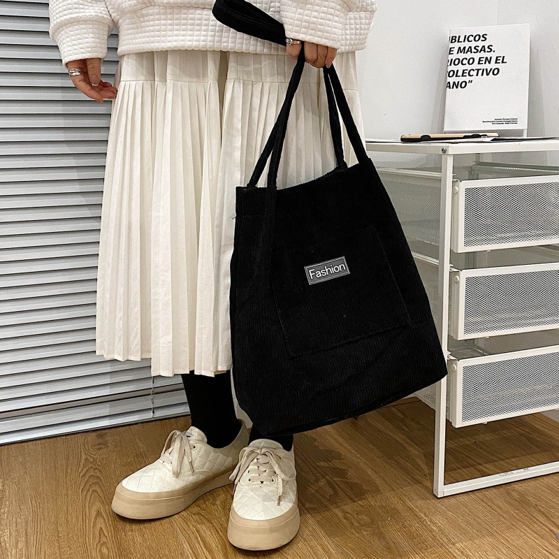 Túi Xách Nữ Vải Nhung Kẻ Màu Sắc Retro