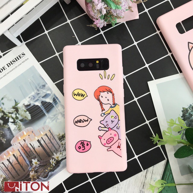 Ốp lưng dẻo Galaxy J6 | S8plus | S9plus | Note 8 - Ốp dẻo in hình nhân vật ngộ nghĩnh
