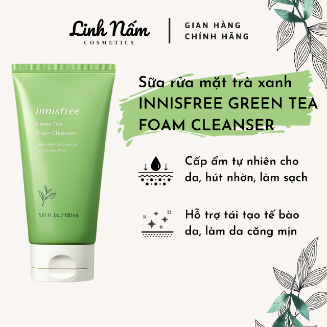 Sữa rửa mặt Innisfree Trà Xanh