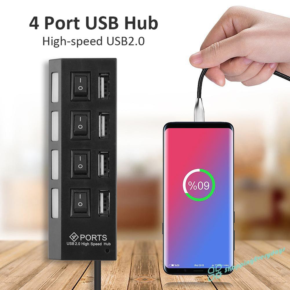 Bộ Chia 4 / 7 Cổng Usb 2.0 Tốc Độ Cao 480mbps