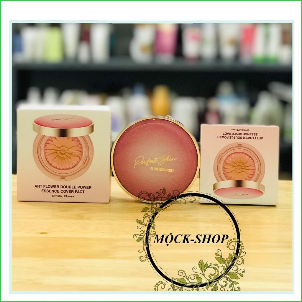 Phấn tươi Perfect Skin Art Flower Double Power Essence Cover Pact (kèm lõi thay thể)