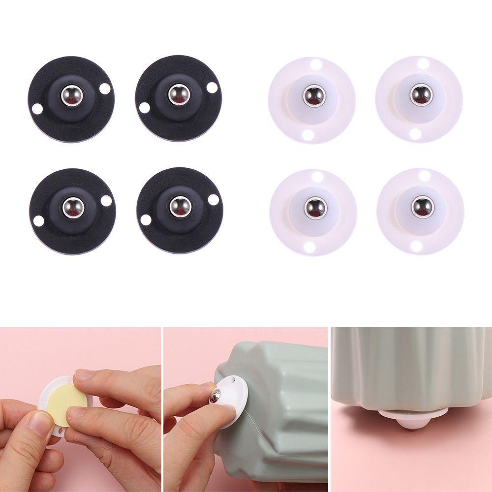 Bánh Xe Ròng Rọc Mini Xoay 360 Độ Tự Dính Bằng Thép Không Gỉ Giảm Tiếng Ồn Thông Dụng