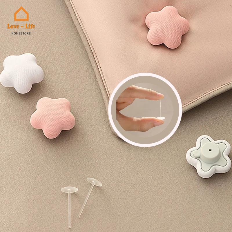 Set 4 Kẹp Cố Định Ga Giường/Vỏ Chăn Hình Hoa Chống Trượt
