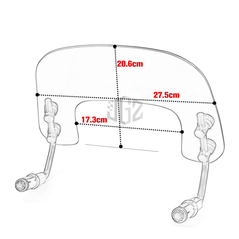 Kính Chắn Gió Mini Cho Xe for VESPA S125 S50 S150 SXL150 Tấm kính chắn gió trong suốt cho Motorcycle Flyscreen