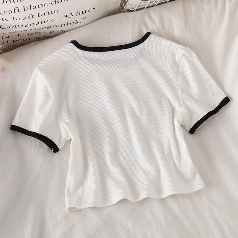 Set Áo Thun Ngắn Tay + Quần Short Cột Dây Thời Trang Nữ