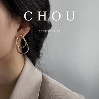 Bông Tai Oval Đôi | CHOU ACCESSORIES |