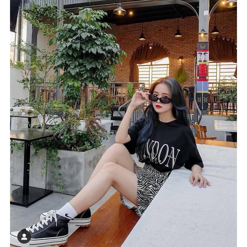 Set Chân Váy Beo Kèm Áo Thun London Hot Trend | BigBuy360 - bigbuy360.vn