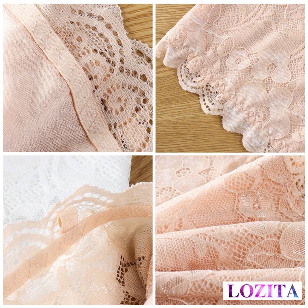 Áo quây ngực không dây croptop ren mặc áo trễ vai hở vai freesize LOZITA AL47