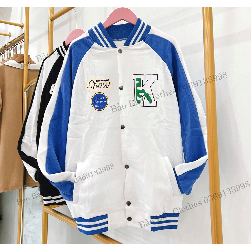 Áo Khoác Nỉ Nam Nữ  Form Rộng Chữ K Show Vải Dày Mịn Thoáng Mát Thiết Kế Thời Trang Kiểu Dáng Năng Động