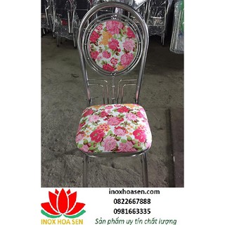Ghế inox lưng dựa nệm