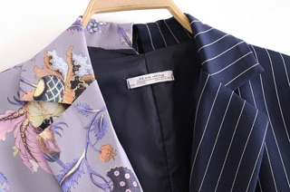 Áo vest cột eo chéo phối màu tqxk