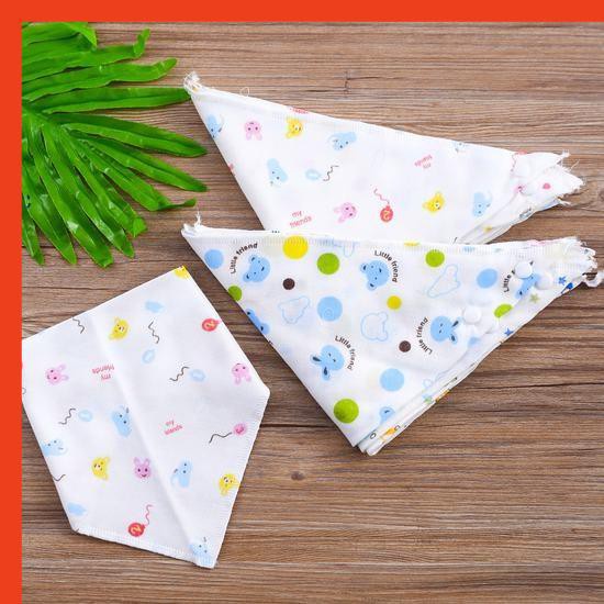 Yếm cho bé TURBAN yếm ăn dặm cho bé hình tam giác có cúc bấm -  mã YTG01 - sp 19