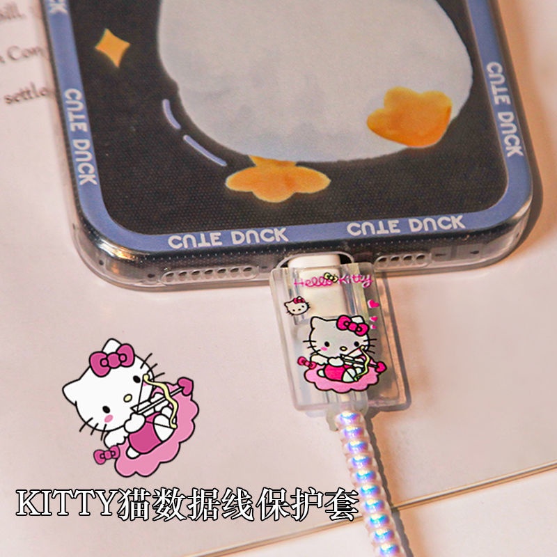 Phụ Kiện Bảo Vệ Dây Cáp Sạc Cổng USB Type C Màu Trong Suốt Sáng Tạo