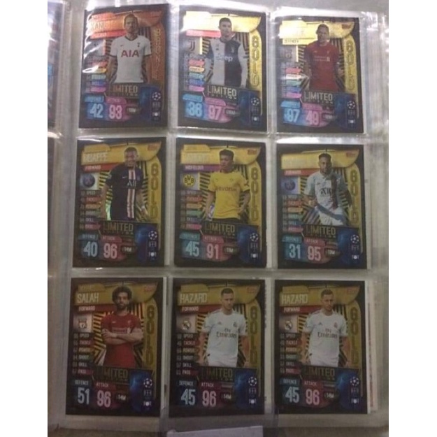Thẻ cầu thủ bóng đá match attax
