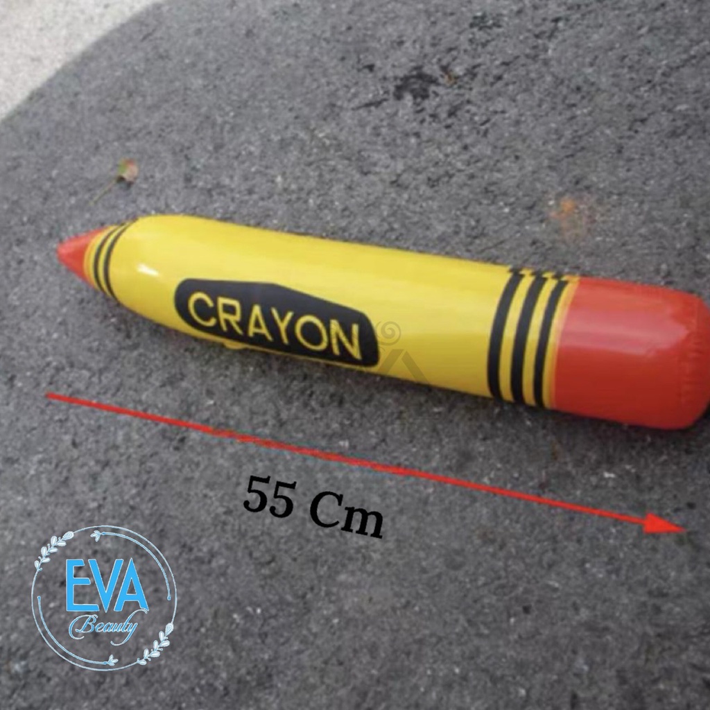 Đồ Chơi Bơm Hơi / Đồ Chơi Bơm Hơi Bút Chì Ngộ Nghĩnh Nhiều Màu Cho Bé 55 Cm Kèm Bơm Tay Tiện Lợi
