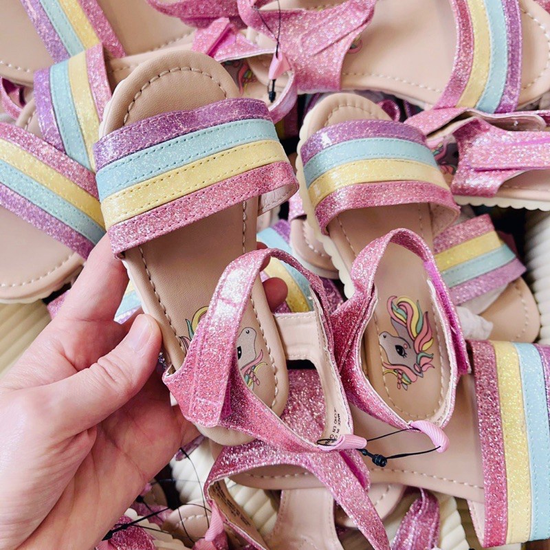 San đan HM họa tiết Pony phiên bản cầu vồng cho bé gái siêu đẹp dòng đại