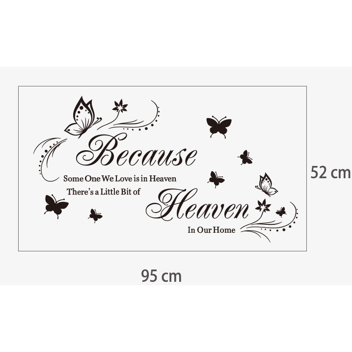 Decal trang trí tường - Chữ tiếng anh ý nghĩa