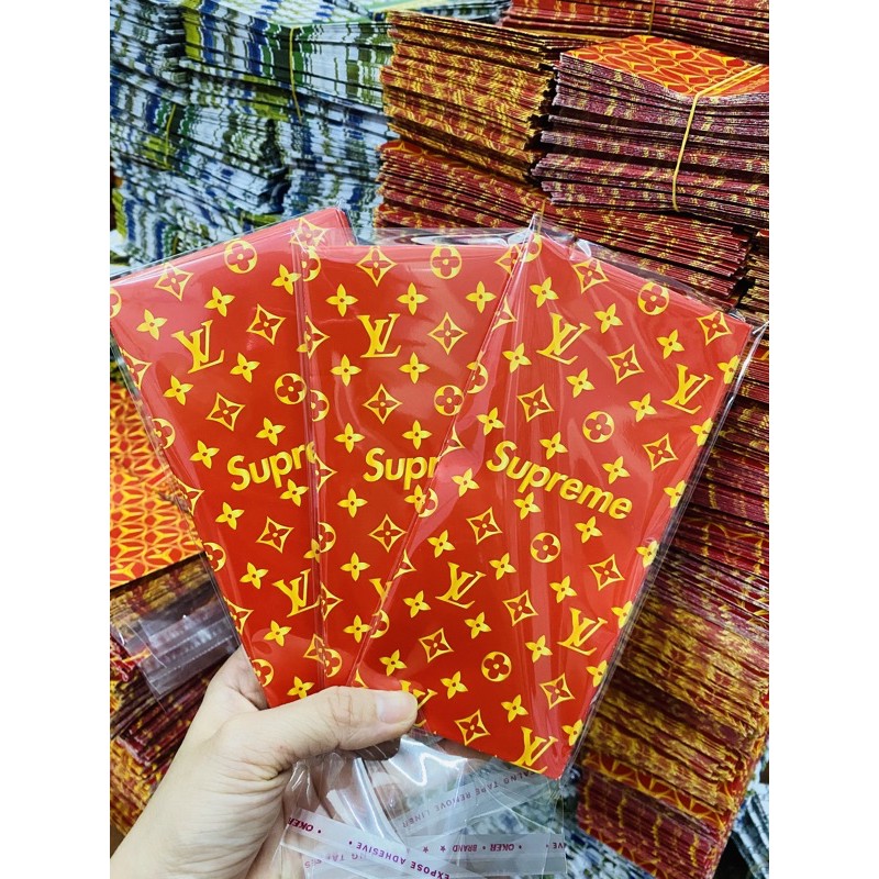 1 XẤP 10 BAO LÌ XÌ THƯƠNG HIỆU SANG CHẢNH, bao lì xì 2023