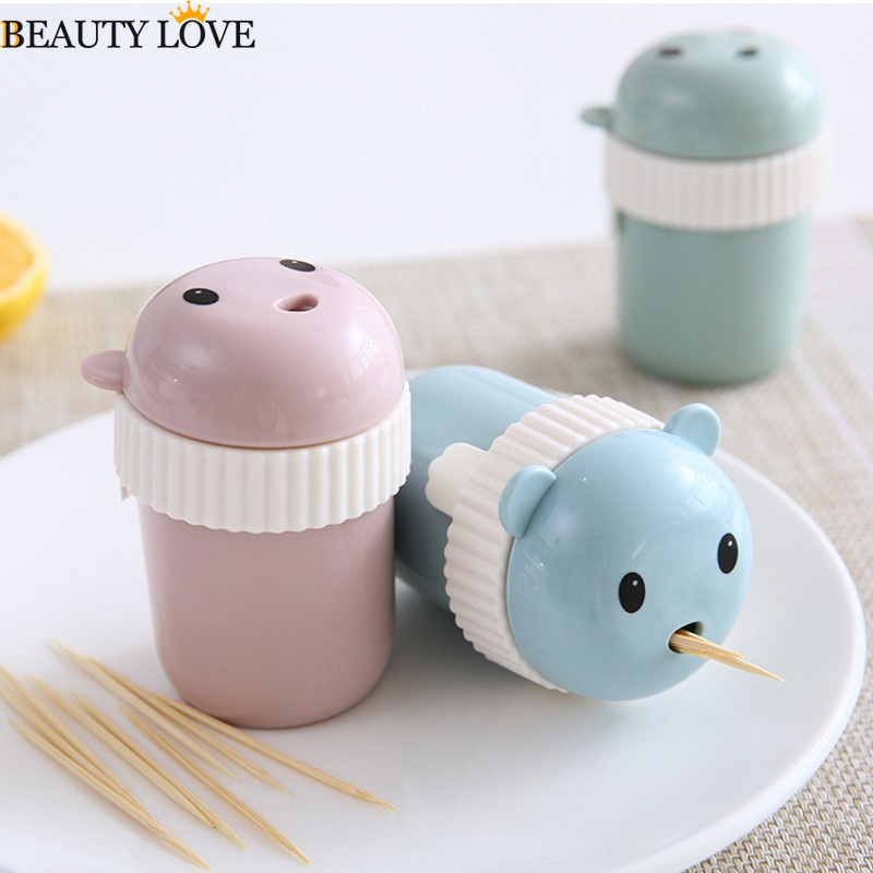 Hộp Đựng Tăm Xỉa Răng Hình Nhân Vật Hoạt Hình Dễ Thương