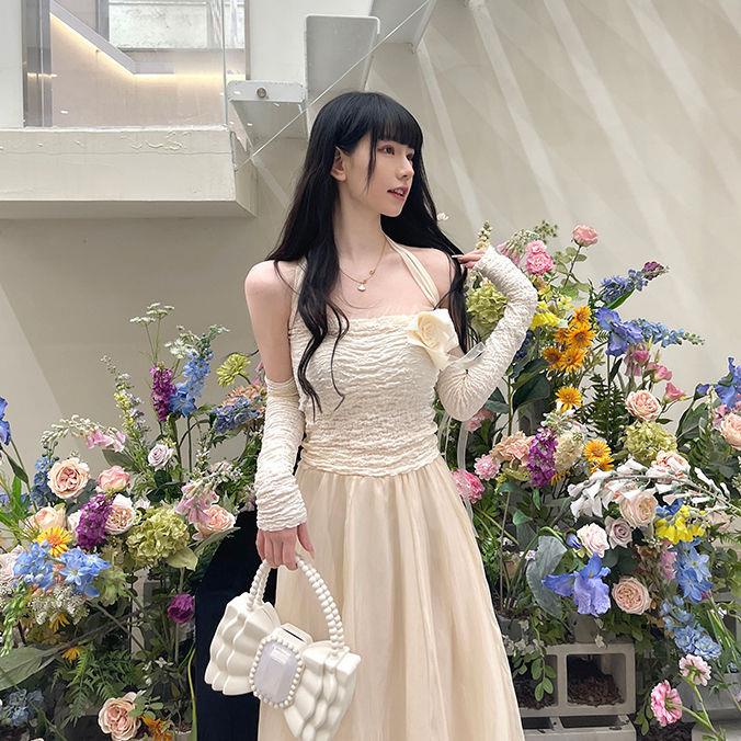 Đầm Dài Màu Trắng Trơn Phong Cách Mới Quyến Rũ Dễ Phối Đồ 2022